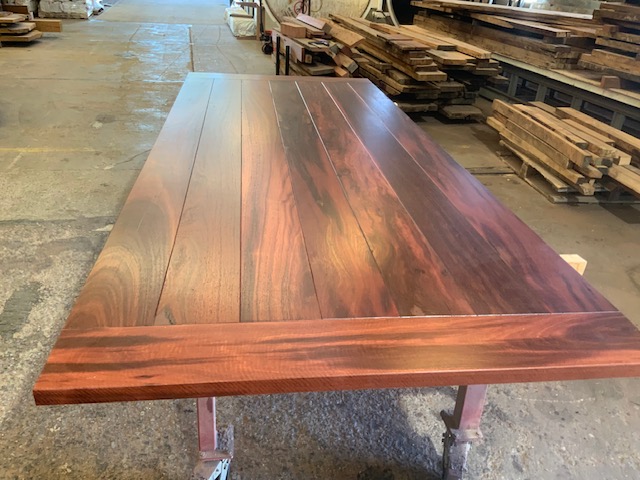 Table top, recycled Jarrah