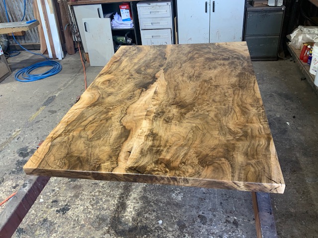 Table top, spotted gum